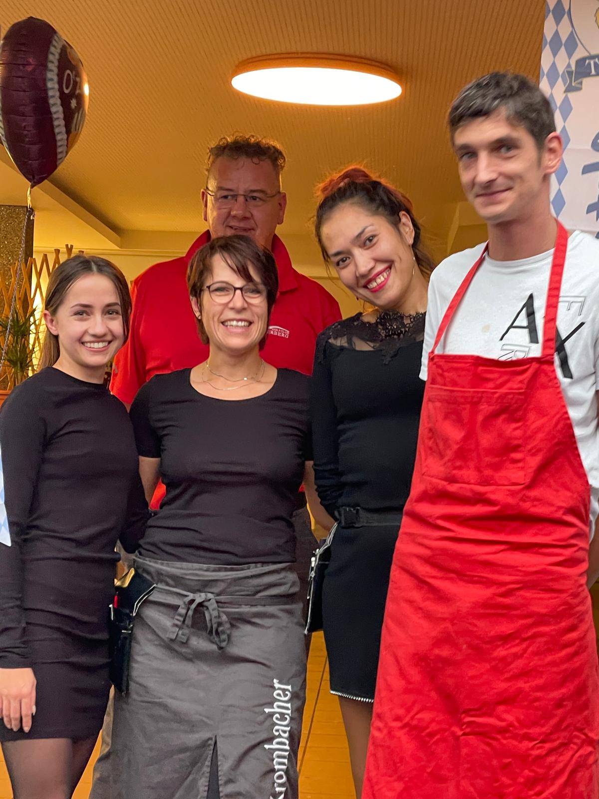 Das Team des Sweet Spot Clubrestaurants am Golfplatz Oberberg