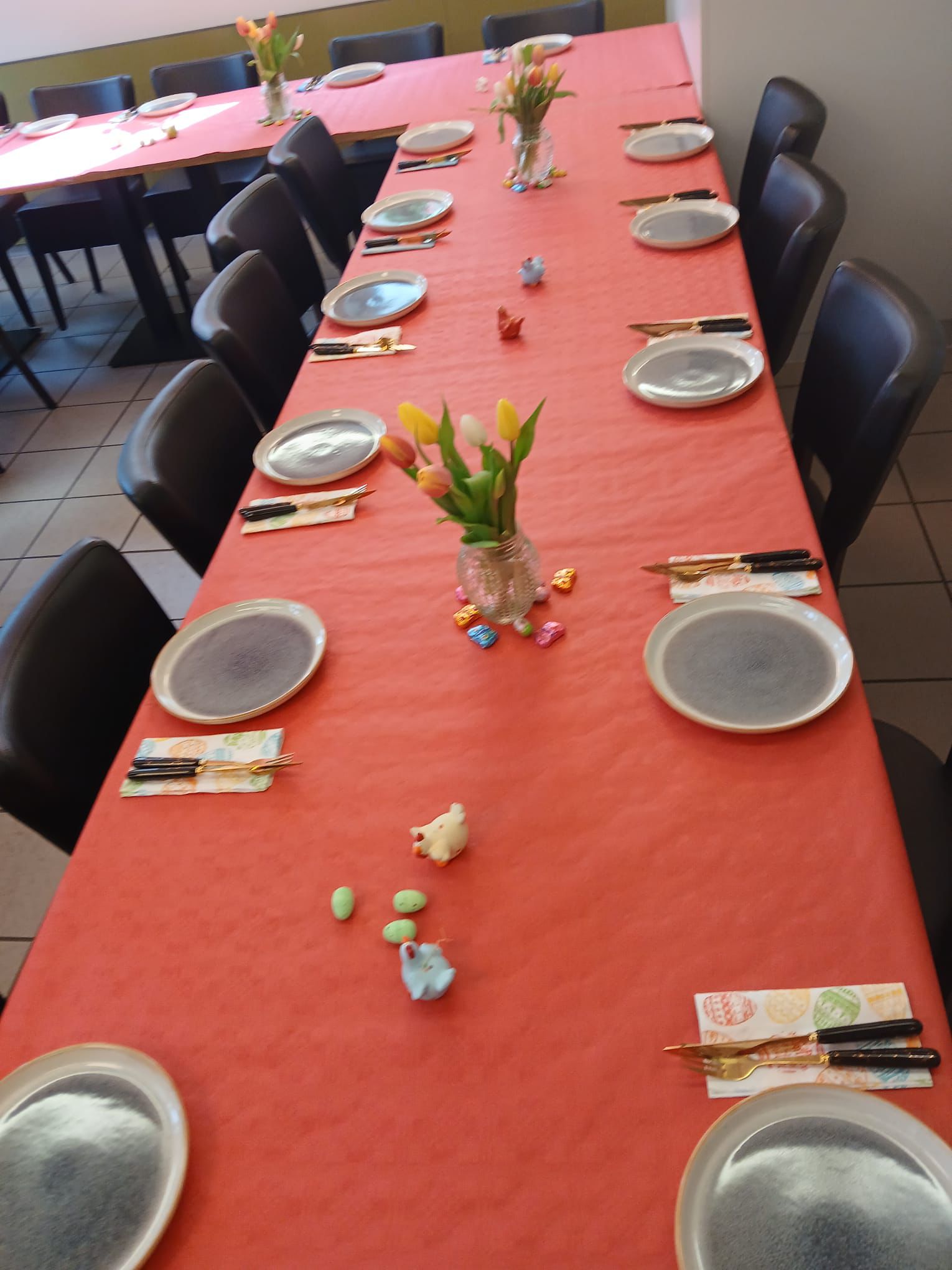 Osterdekoration im Sweet Spot Clubrestaurant